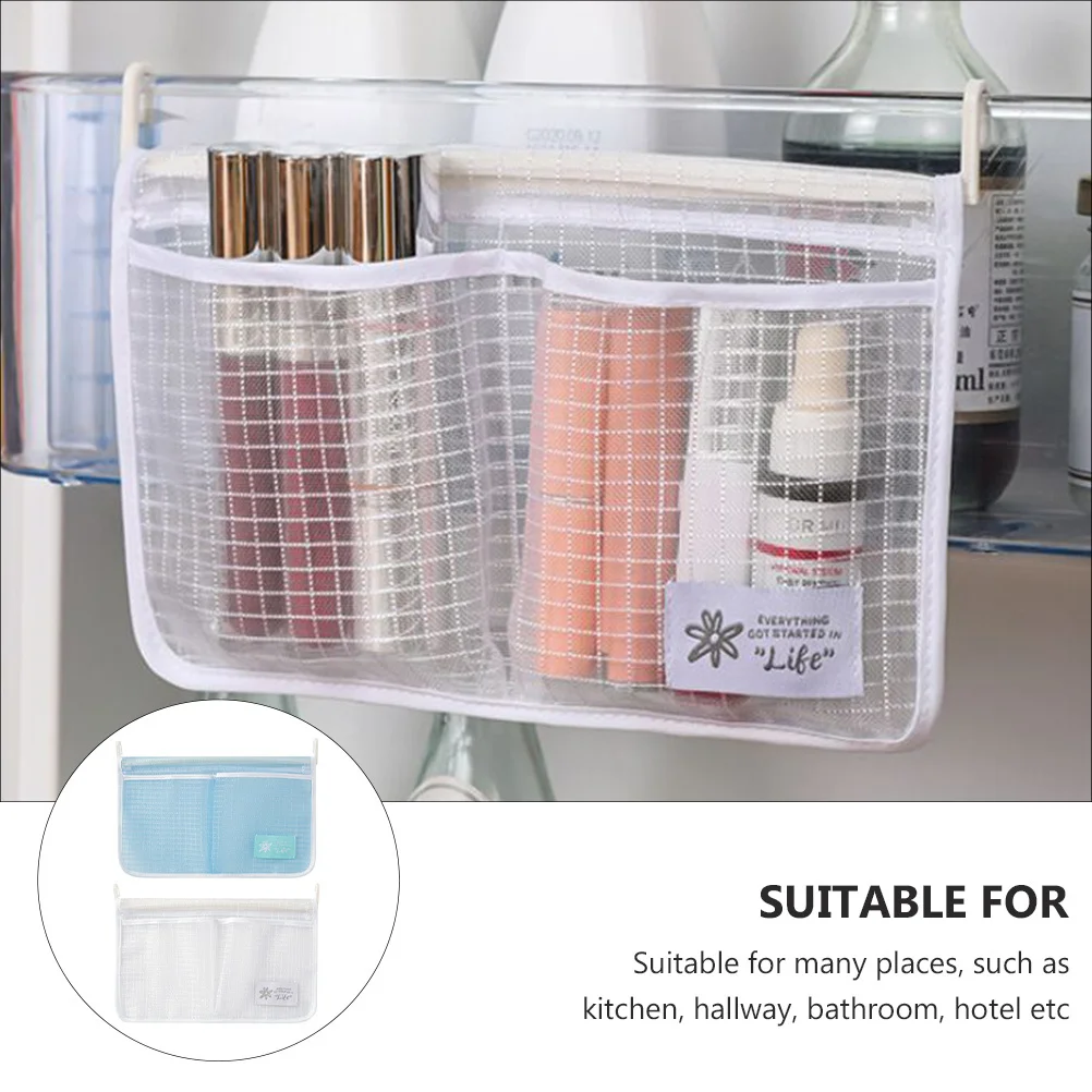 2Pcs Multipurpose Hanging Mesh Pouch Storage Bag Organizer for Kitchen Bathroom Fridge Sundries Holder Organizer 
2Pcs Multipurpose Hanging Mesh Pouch Storage Bag Organizer for Kitchen Bathroom Fridge Sundries Holder Organizer