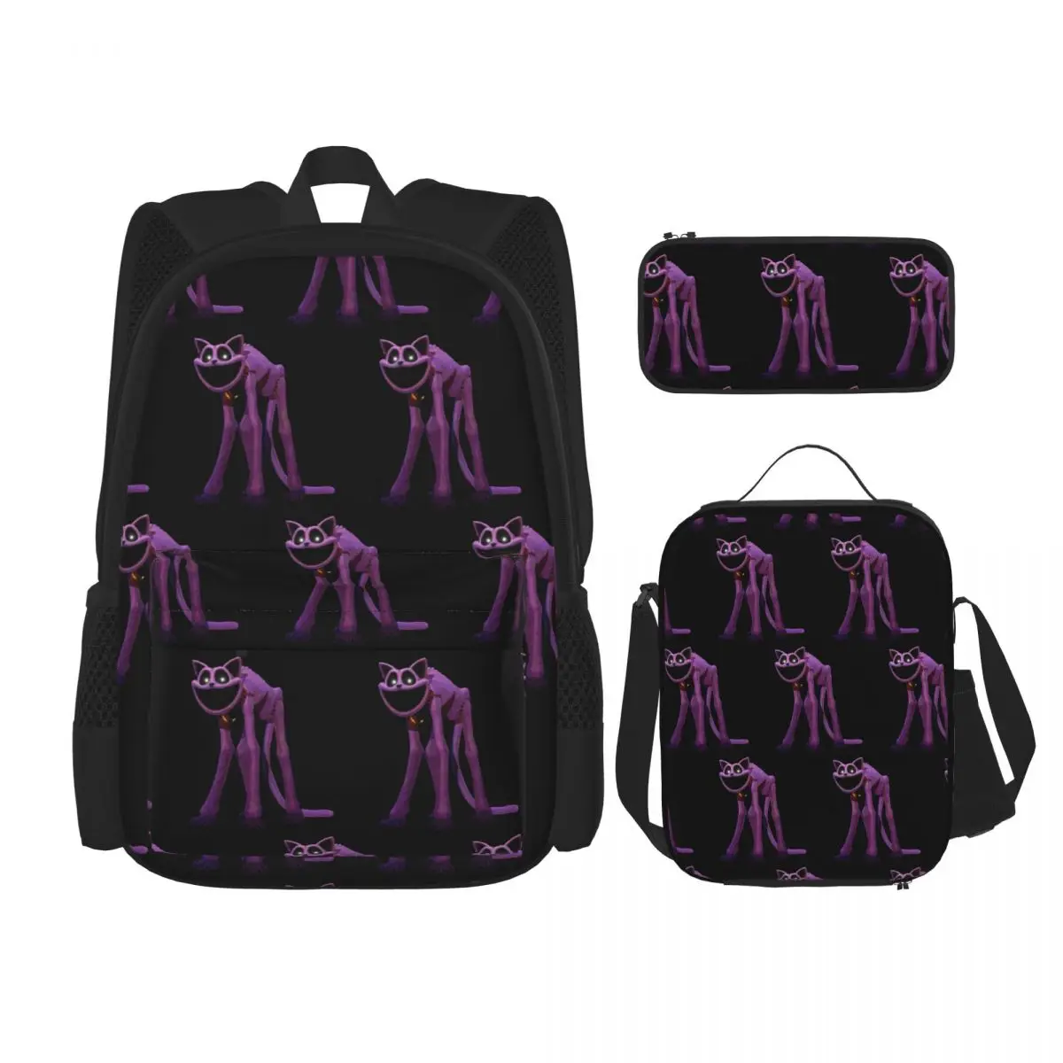 CATNAP Monster Backpacks Boys Girls Bookbag Children School Bags Kids Rucksack Lunch Bag Pen Bag Three-Piece Set
CATNAP Monster Backpacks Boys Girls Bookbag Children School Bags Kids Rucksack Lunch Bag Pen Bag Three-Piece Set