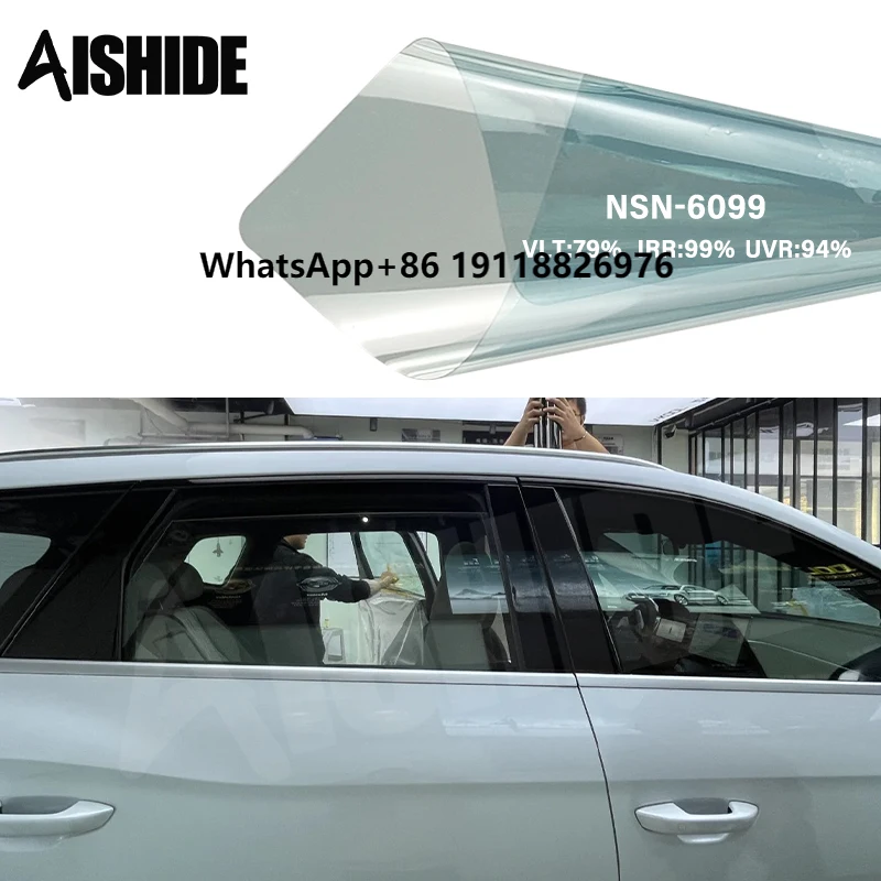 Aishide Automotive Nano Ceramic High Privacy Film 79%VLT NSN-6099 High Thermal Insulation Window Glass Tinting Film for Car
Aishide Automotive Nano Ceramic High Privacy Film 79%VLT NSN-6099 High Thermal Insulation Window Glass Tinting Film for Car