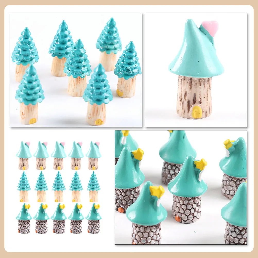15 Pcs House Miniature Landscape Ornaments Household Garden Decor Resin Little Houses for Trees Crafts Accessories 
15 Pcs House Miniature Landscape Ornaments Household Garden Decor Resin Little Houses for Trees Crafts Accessories