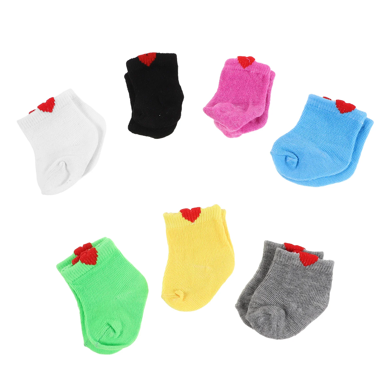 7 шт. носков для 18-дюймовых американских мягких разноцветных носков, комплект модных аксессуаров для ролевых игр, мини-набор носков для маленьких девочек-
7 шт. носков для 18-дюймовых американских мягких разноцветных носков, комплект модных аксессуаров для ролевых игр, мини-набор носков для маленьких девочек-