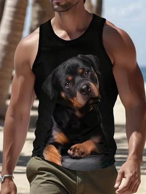 Rottweiler Tank Tops Dog Animal 3D Print Summer Men's Oversized Fitness Gym Vest Streetwear Beach Sleeveless Tops Man Clothing
Rottweiler Tank Tops Dog Animal 3D Print Summer Men's Oversized Fitness Gym Vest Streetwear Beach Sleeveless Tops Man Clothing