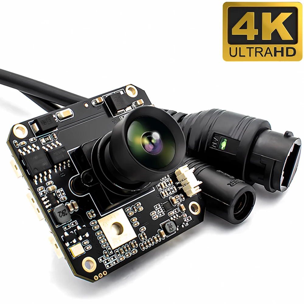 WGWK 4K IMX415 IP Camera Module Board 6.2mm 50° No Distortion Low illuminance Onvif H.265 RTSP Motion Detect Security HD Webcam
WGWK 4K IMX415 IP Camera Module Board 6.2mm 50° No Distortion Low illuminance Onvif H.265 RTSP Motion Detect Security HD Webcam