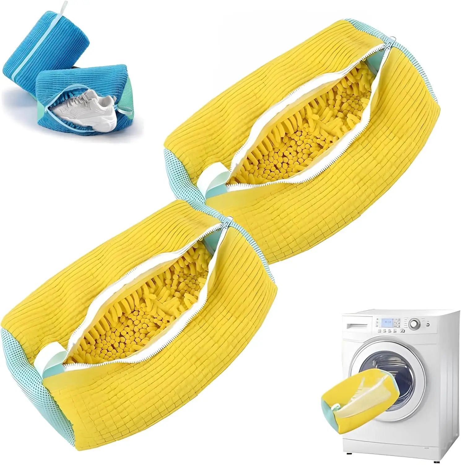 Shoe Washing Machine Bag - 2 Pack, Protect & Clean Sneakers in Washer
Shoe Washing Machine Bag - 2 Pack, Protect & Clean Sneakers in Washer