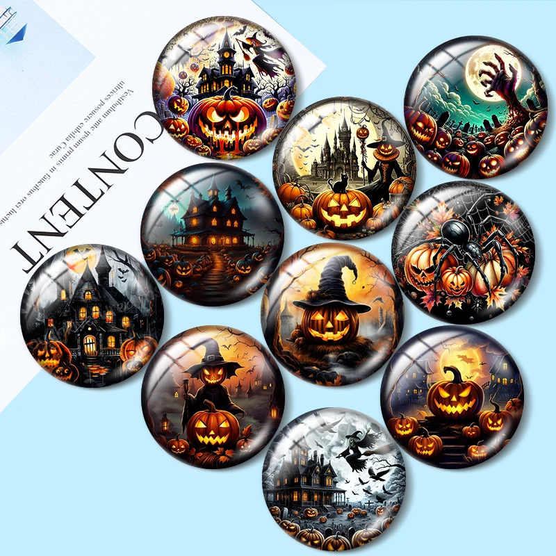Retro Pumpkin Festival 12mm/18mm/20mm/25mm Round photo glass cabochon demo flat back Making findings
Retro Pumpkin Festival 12mm/18mm/20mm/25mm Round photo glass cabochon demo flat back Making findings
