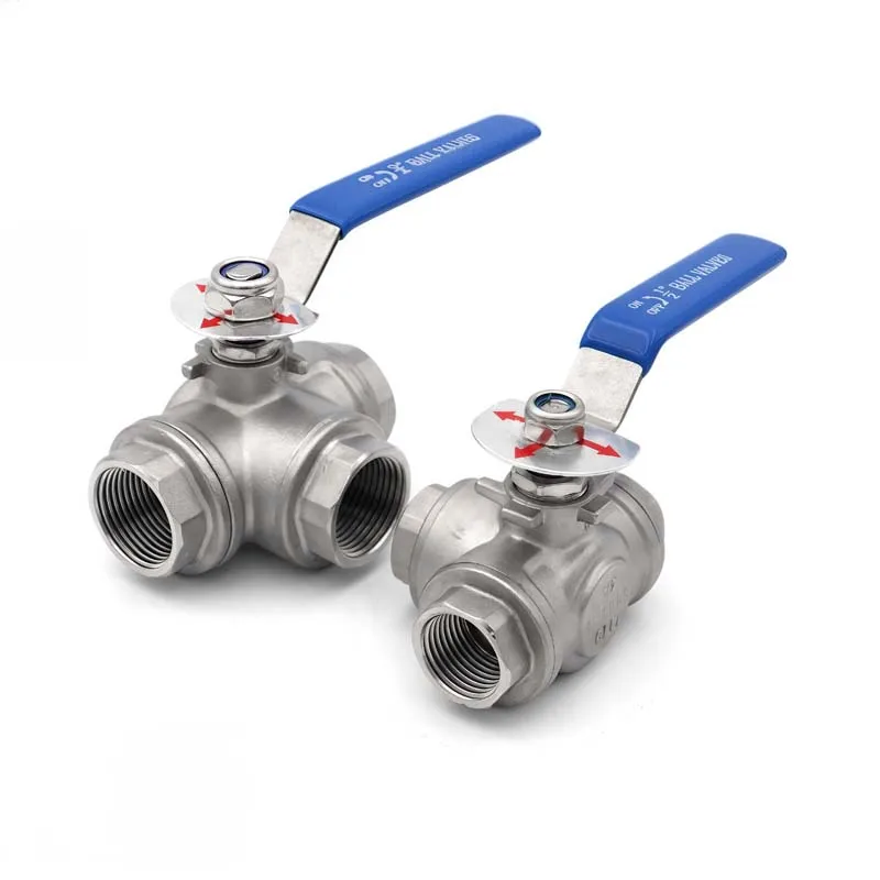 1/4 "- 2"SS304 316 Stainless BSP Female Ball Valve T/L Type 3 Way Ball Valve Full Port Water Oil Air Gas DN25 DN10 DN15 DN20
1/4 "- 2"SS304 316 Stainless BSP Female Ball Valve T/L Type 3 Way Ball Valve Full Port Water Oil Air Gas DN25 DN10 DN15 DN20