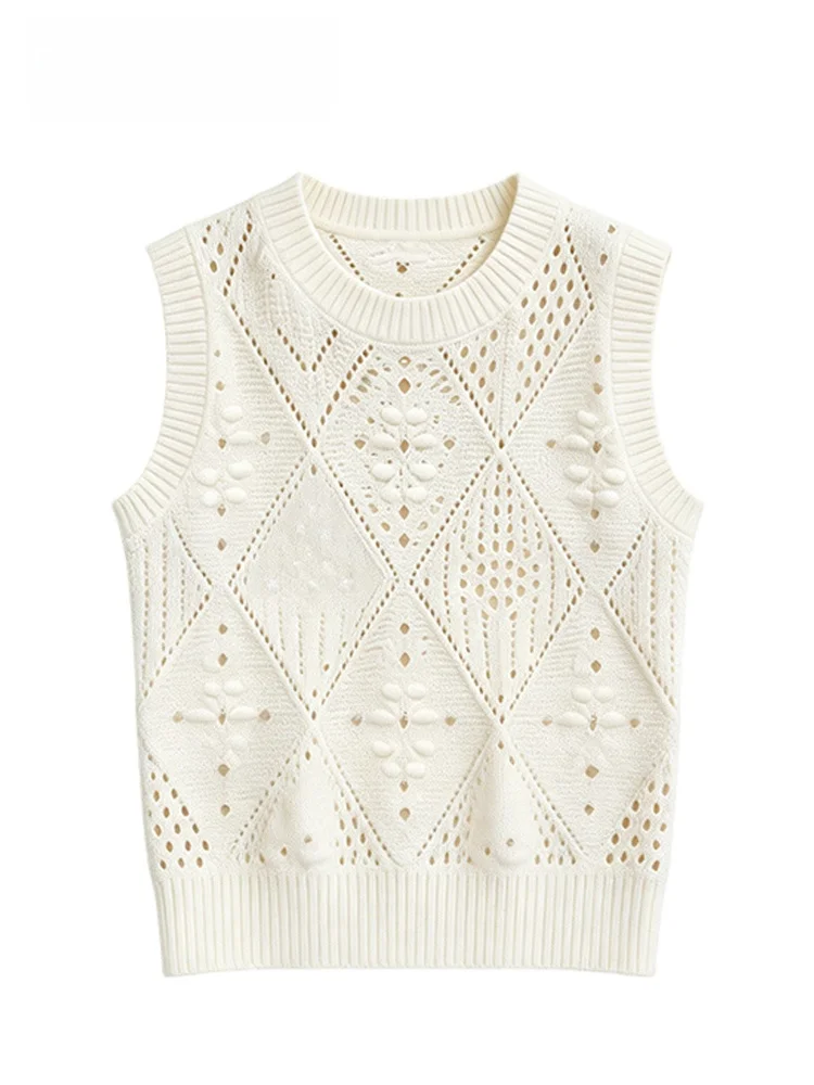 CaraCLUB plus Size Sleeveless Vest Women's Summer New Fashion Hollow out round Neck Top Casual Style A-Line Sleeve Spring Season
CaraCLUB plus Size Sleeveless Vest Women's Summer New Fashion Hollow out round Neck Top Casual Style A-Line Sleeve Spring Season