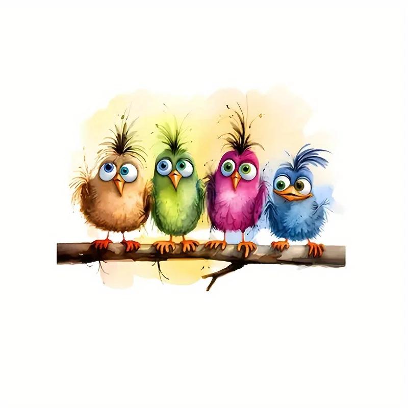 Whimsical Four-in-One Bird Watercolor Stickers for Car, Truck, Motorcycle Decoration
Whimsical Four-in-One Bird Watercolor Stickers for Car, Truck, Motorcycle Decoration
