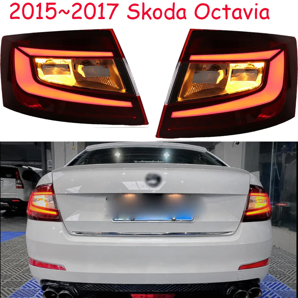 Car bumper tail light Octavia taillight 2015~2017y LED car accessories Taillamp Octavia rear light fog
Car bumper tail light Octavia taillight 2015~2017y LED car accessories Taillamp Octavia rear light fog