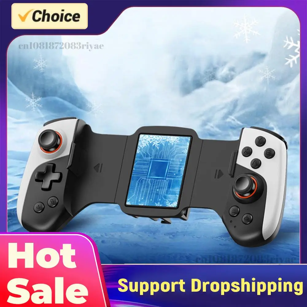 2 in 1 Wireless Mobile Gaming Controller Type C Cooling Cell Phone Gamepad Joystick Dual Joystick for IPhone/Android Phone
2 in 1 Wireless Mobile Gaming Controller Type C Cooling Cell Phone Gamepad Joystick Dual Joystick for IPhone/Android Phone