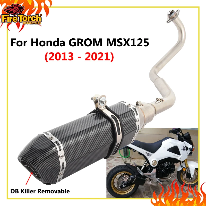 Slip On For Honda M3 MSX 125 MSX125 SF 2013 - 2021 Motorcycle Exhaust Escape Full System Middle Link Pipe DB Killer 51MM Muffler
Slip On For Honda M3 MSX 125 MSX125 SF 2013 - 2021 Motorcycle Exhaust Escape Full System Middle Link Pipe DB Killer 51MM Muffler