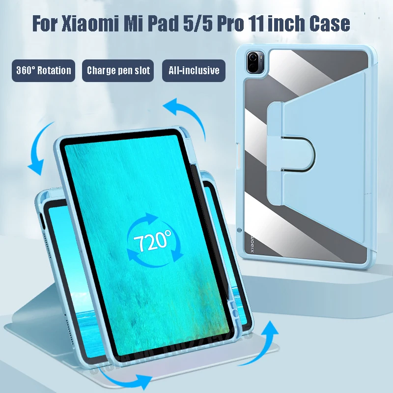 For Xiaomi Mi Pad 5 Pro Case With Pen Slot Cover 360 Degree Rotation For Xiaomi Mi Pad5 Pro 11" 2021 Magnetic Stand Cover Funda
For Xiaomi Mi Pad 5 Pro Case With Pen Slot Cover 360 Degree Rotation For Xiaomi Mi Pad5 Pro 11" 2021 Magnetic Stand Cover Funda
