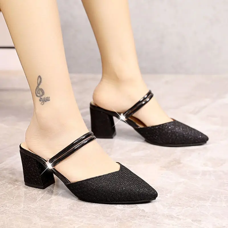 Women's Summer 2026 Pointed Toe Semi Closed Toe High Heel Slide Sandals Casual Dress Shoes
Women's Summer 2026 Pointed Toe Semi Closed Toe High Heel Slide Sandals Casual Dress Shoes