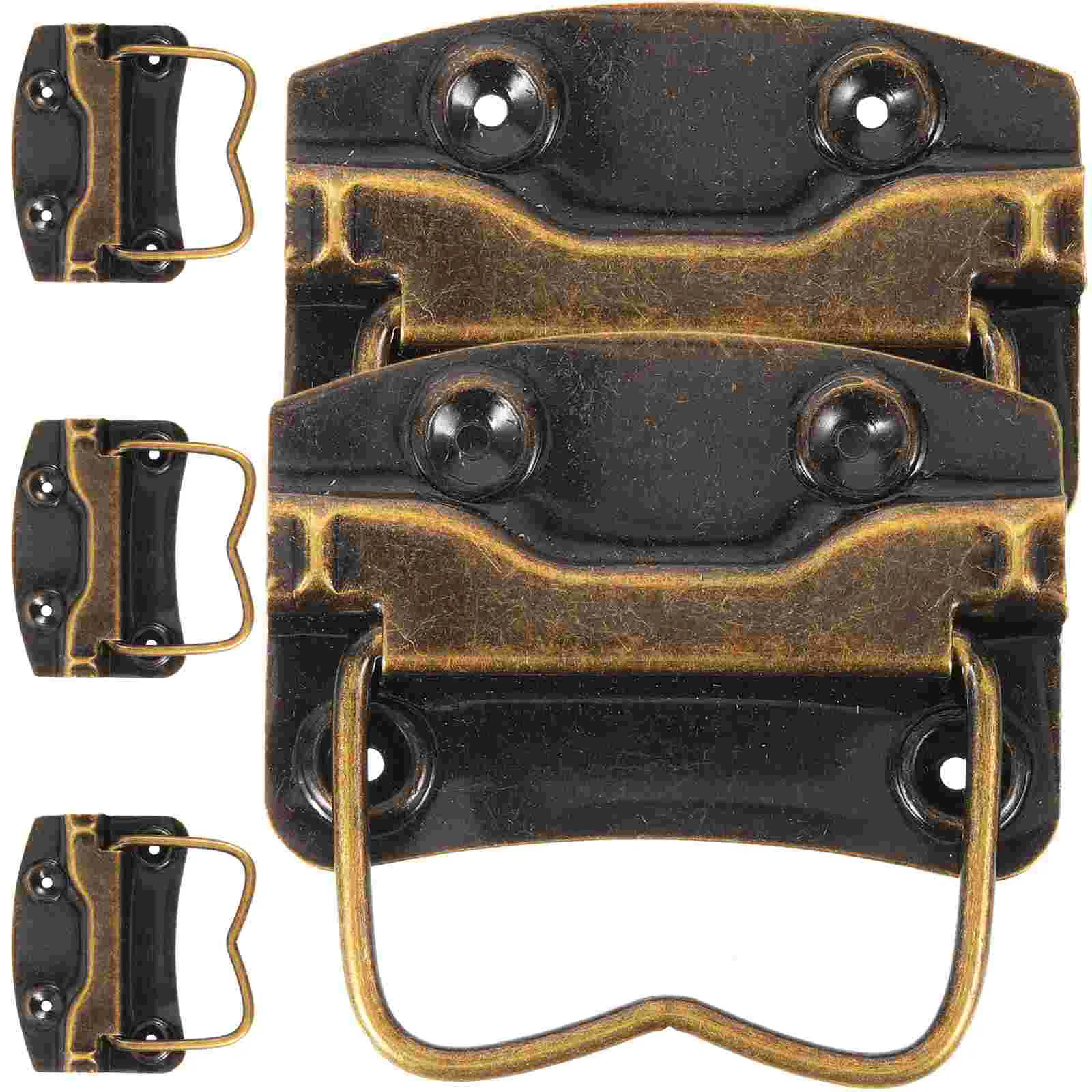 5 Pcs Luggage Handles for Wooden Chest Vintage Kitchen Cabinet Brass Box Case Iron
5 Pcs Luggage Handles for Wooden Chest Vintage Kitchen Cabinet Brass Box Case Iron