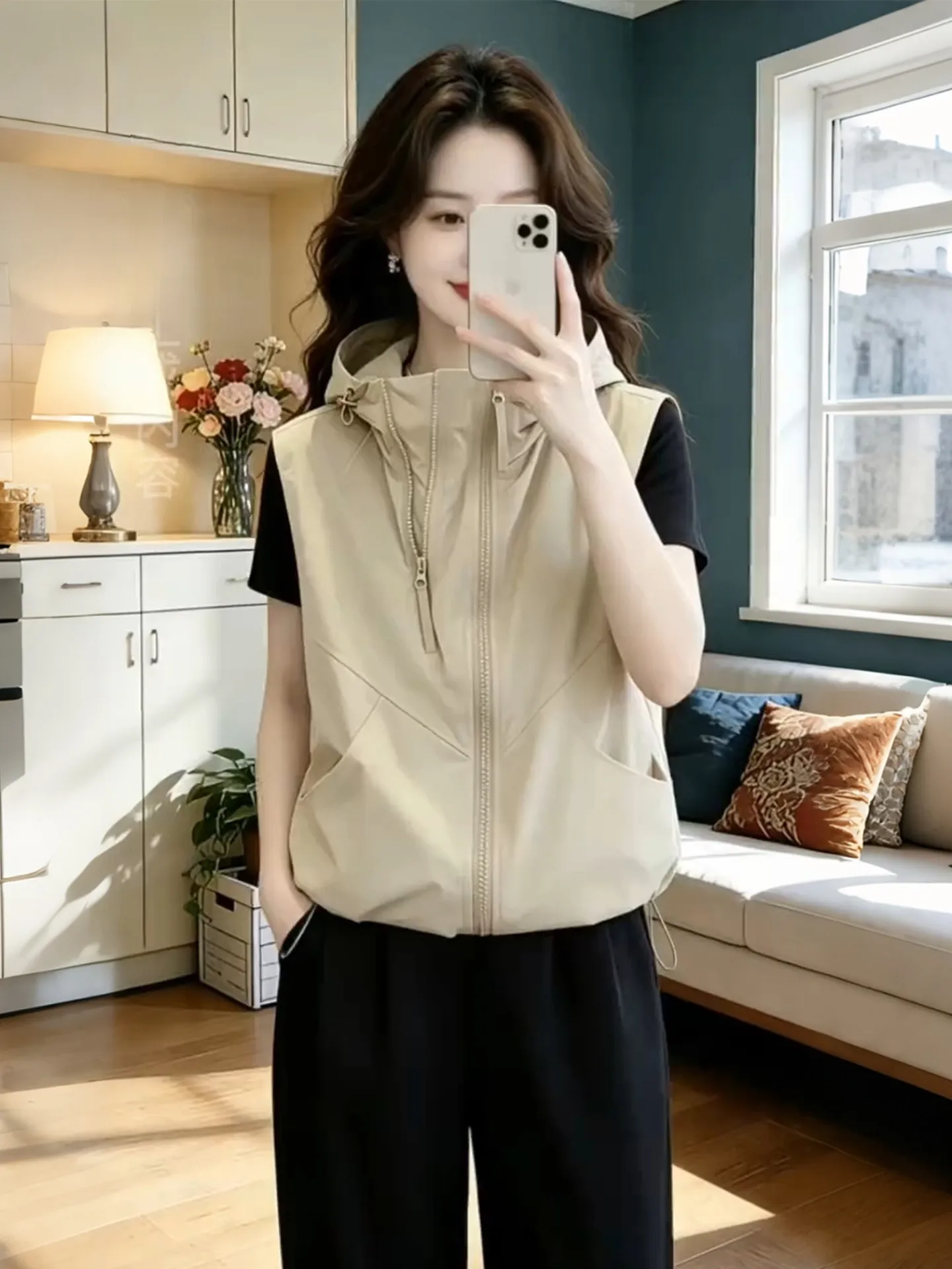 Anti-Aging Breathable Light Weight Pure Color Vest Korean Style Simple Design Daily Wear Women's Top Summer Season Zipper Clo...
Anti-Aging Breathable Light Weight Pure Color Vest Korean Style Simple Design Daily Wear Women's Top Summer Season Zipper Clo...