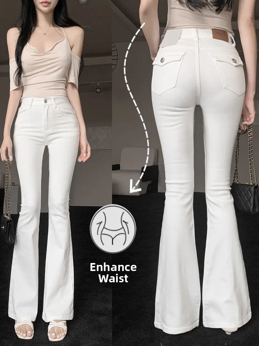High Waist Flared Jeans Korean Sle Women's Premium Denim High Elastici Butt Lifting Long Leg Lengthening Straight Leg Jeans
High Waist Flared Jeans Korean Sle Women's Premium Denim High Elastici Butt Lifting Long Leg Lengthening Straight Leg Jeans