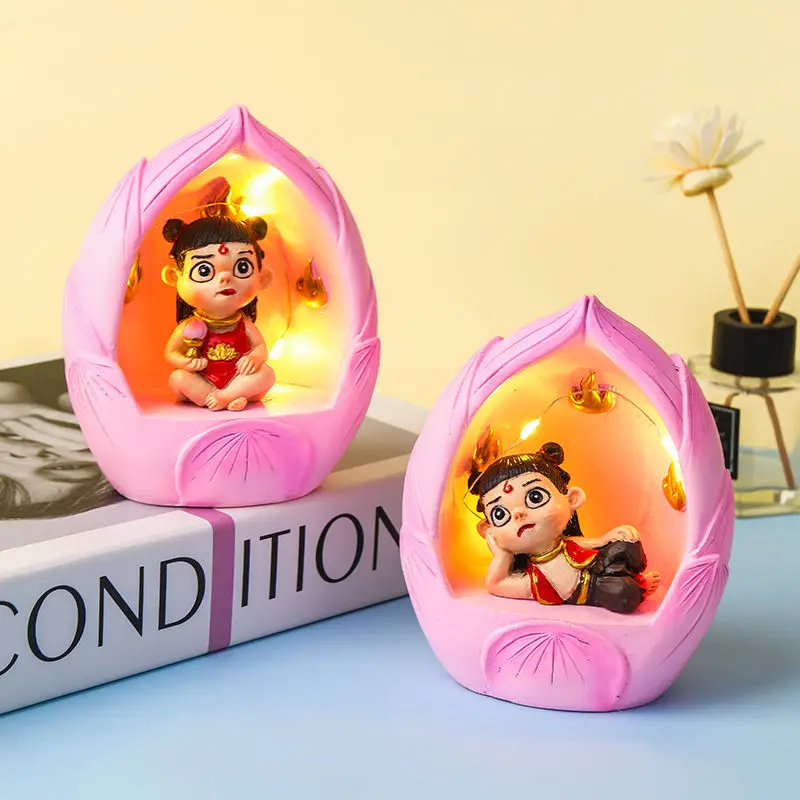 Nezha Lotus Night Light Bedroom Cute Cartoon Fashion Ornament Student Room Originality Modelling Children's Birthday Gift
Nezha Lotus Night Light Bedroom Cute Cartoon Fashion Ornament Student Room Originality Modelling Children's Birthday Gift
