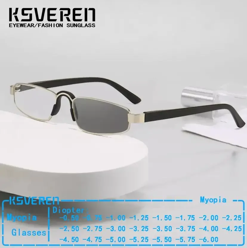 2024 New Metal Men Women Oval Photochromic Nearsighted Glasses Refractive Astigmatism Lenses Anti Reflection 0 -0.5 To -6.0
2024 New Metal Men Women Oval Photochromic Nearsighted Glasses Refractive Astigmatism Lenses Anti Reflection 0 -0.5 To -6.0