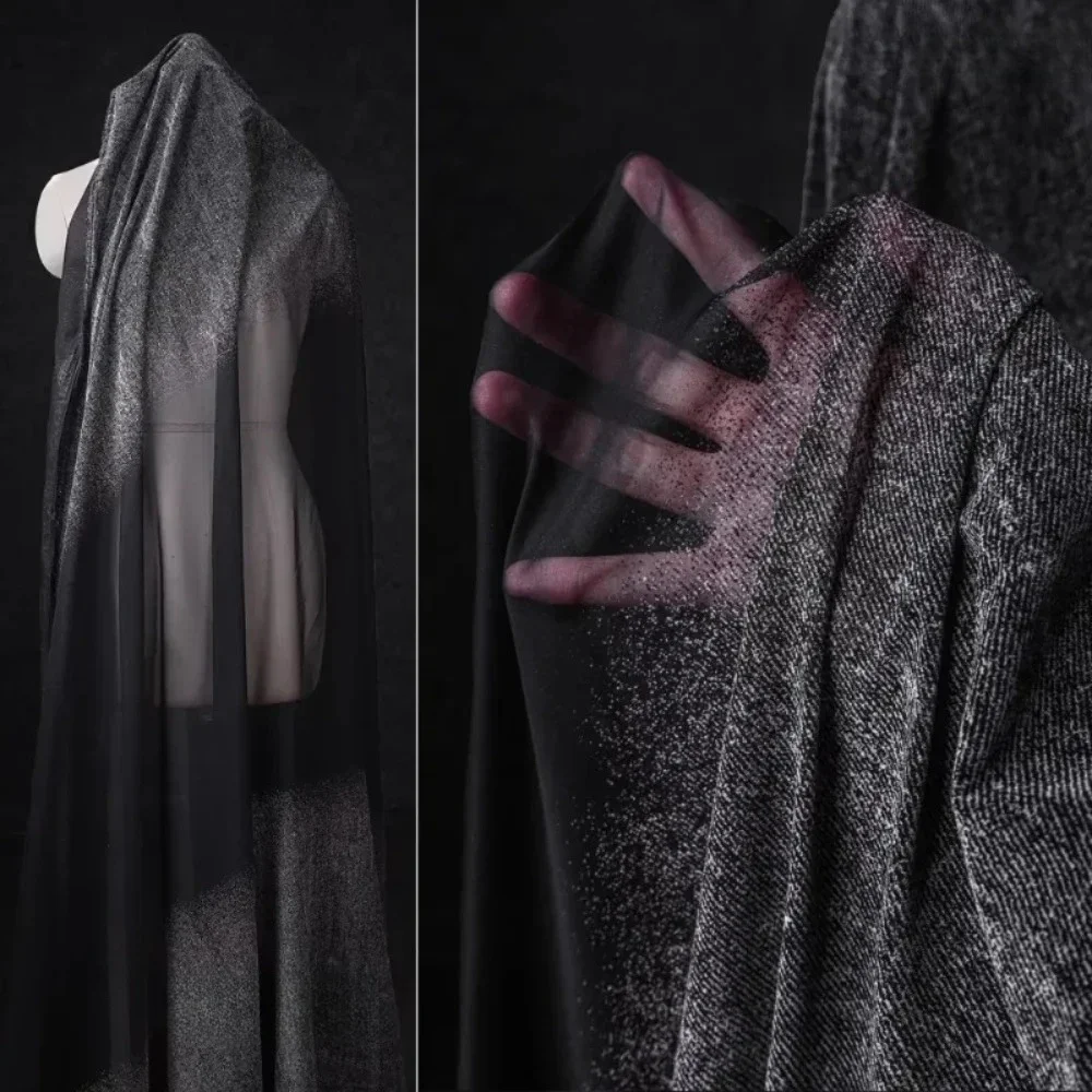 Show Black Grey Gradient Denim Gauze Fabric for Creative DIY Fashion Clohting Designer Diy Sewing Material Cloth By the Meter
Show Black Grey Gradient Denim Gauze Fabric for Creative DIY Fashion Clohting Designer Diy Sewing Material Cloth By the Meter