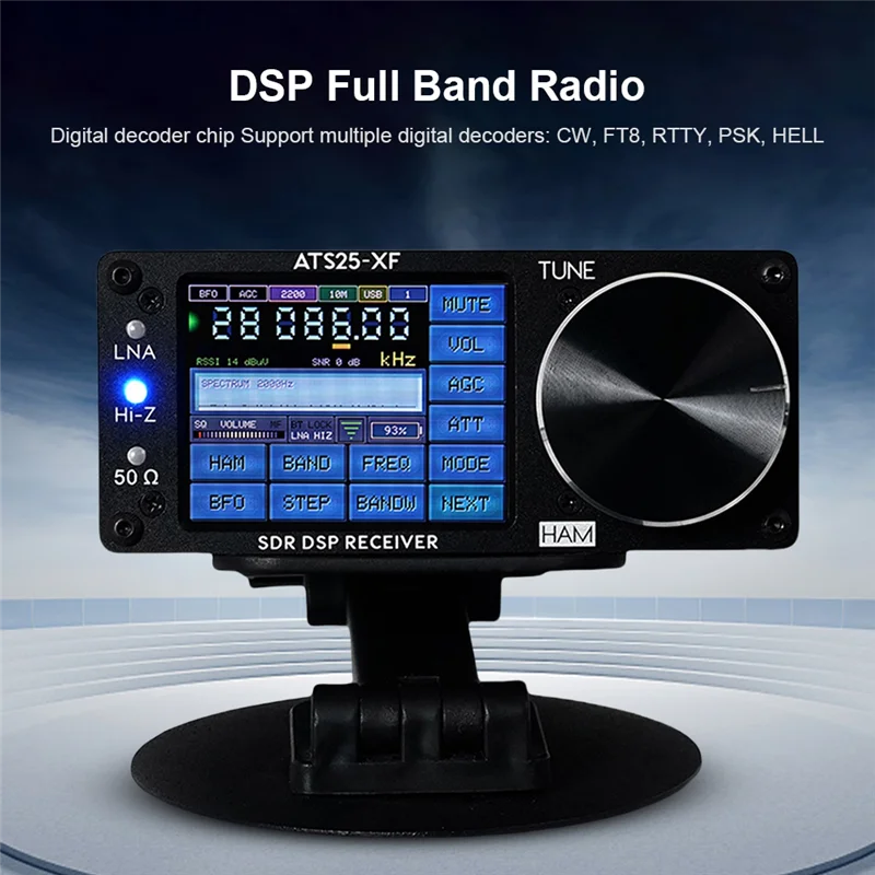 Exquisite-ATS25-XF Полный радиоприемник FM LW SW CB MW WIFI 2,8-дюймовый TFT ЖК-сенсорный экран Полнодиапазонное портативное радио
Exquisite-ATS25-XF Полный радиоприемник FM LW SW CB MW WIFI 2,8-дюймовый TFT ЖК-сенсорный экран Полнодиапазонное портативное радио