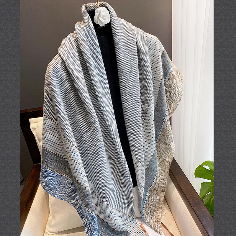 Autumn Winter Fashion Design Women Big Size 130cm Square Cotton Feeling Small Plaid Printed Travel Pashimina Shawl Scarf
Autumn Winter Fashion Design Women Big Size 130cm Square Cotton Feeling Small Plaid Printed Travel Pashimina Shawl Scarf