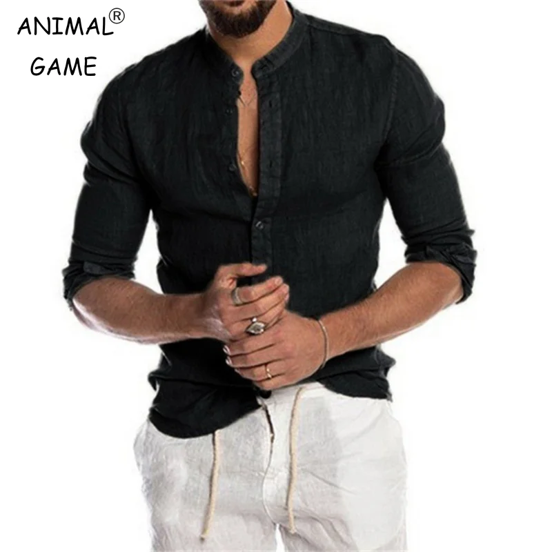 Men's Solid Color Linen Long Sleeve Shirt Button Men's Shirts Trend Tops Plus-size Stand Collar Casual Cotton Tops 5XL
Men's Solid Color Linen Long Sleeve Shirt Button Men's Shirts Trend Tops Plus-size Stand Collar Casual Cotton Tops 5XL