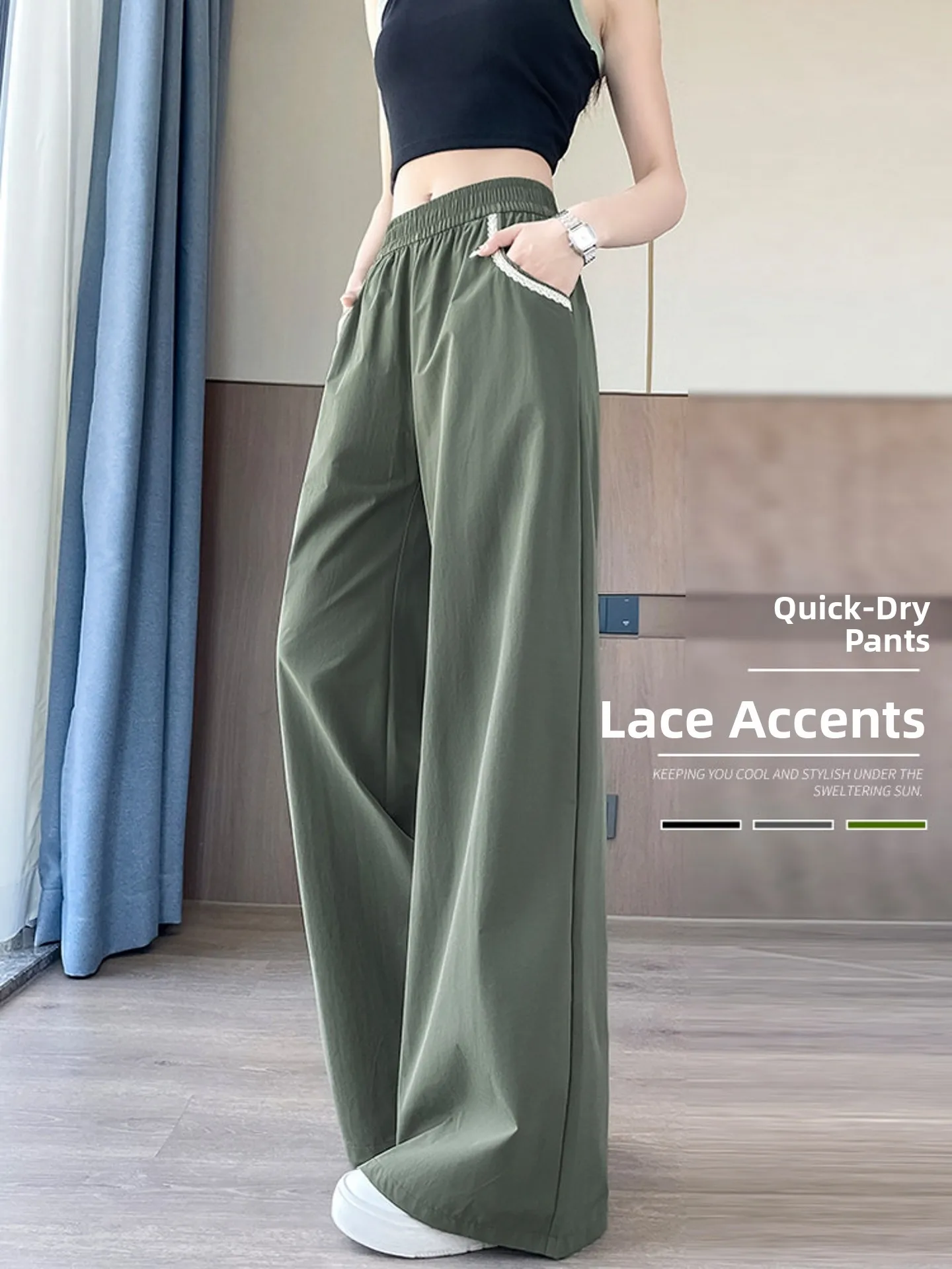 American Style Quick Dry Work Pants Women Summer Thin Large Size Loose Straight Leg Wide Leg Pants Ice Silk Casual Sports Pants
American Style Quick Dry Work Pants Women Summer Thin Large Size Loose Straight Leg Wide Leg Pants Ice Silk Casual Sports Pants