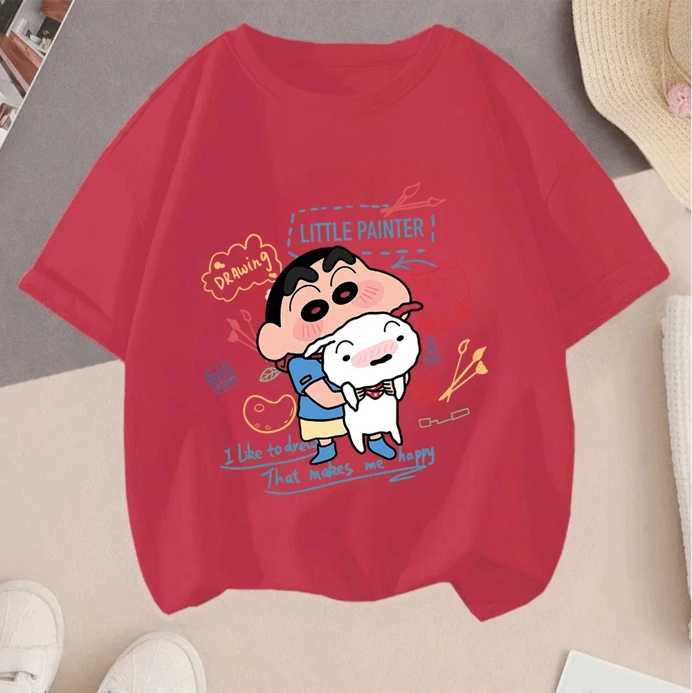 2026 Summer Fashion New Arrival Crayon Shinchan Cartoon Short Sleeve Casual Print Hot Sale Tops For Teenager
2026 Summer Fashion New Arrival Crayon Shinchan Cartoon Short Sleeve Casual Print Hot Sale Tops For Teenager