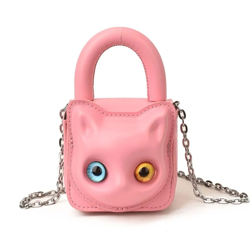 Elegant Heterochromia Eyes Cat Handbag Mini Anti-splash Water Lipstick Crossbody Bag Solid Color Magnetic Buckle
Elegant Heterochromia Eyes Cat Handbag Mini Anti-splash Water Lipstick Crossbody Bag Solid Color Magnetic Buckle