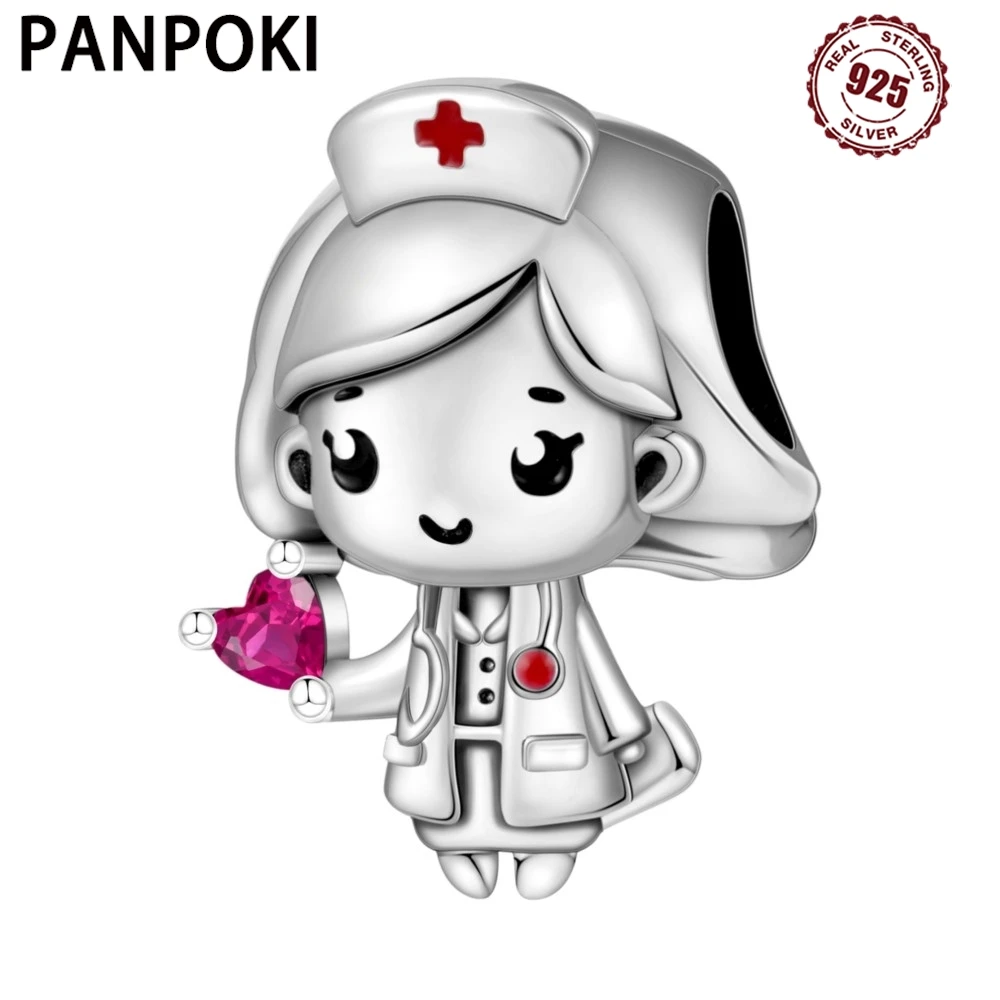925 Sterling Silver Cartoon Character Nurse Beads Fit Bracelets Decoration DIY Birthday Party Gift Jewelry Bracelets Accessory
925 Sterling Silver Cartoon Character Nurse Beads Fit Bracelets Decoration DIY Birthday Party Gift Jewelry Bracelets Accessory