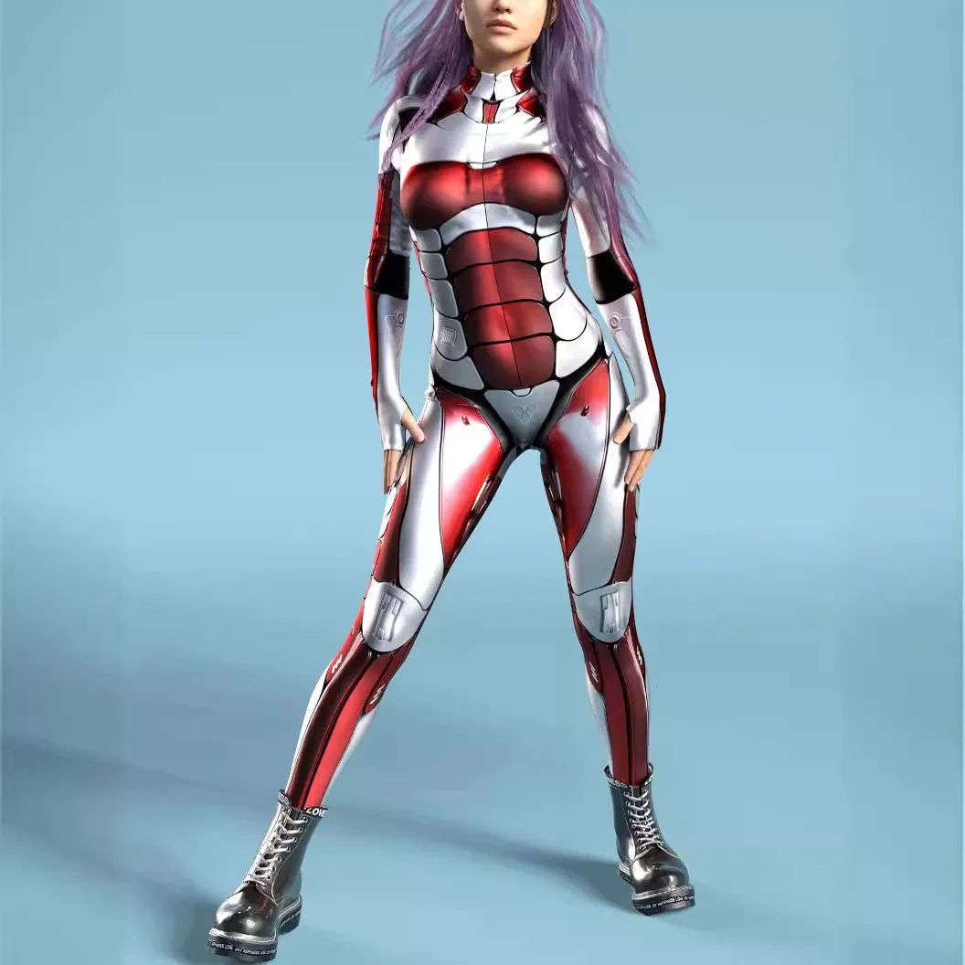 Mechanical Cyber Punk Catsuit Woman Zipper Jumpsuit Zentai 3D Bodysuit Halloween Game Party Costume Female Cosplay Outfit
Mechanical Cyber Punk Catsuit Woman Zipper Jumpsuit Zentai 3D Bodysuit Halloween Game Party Costume Female Cosplay Outfit