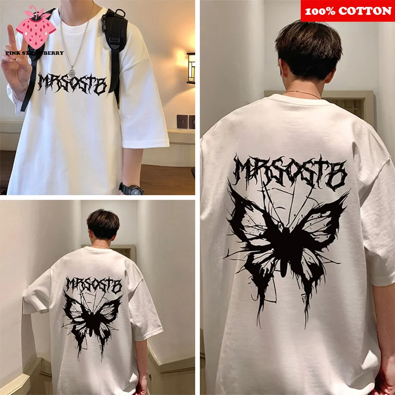 Мужская футболка с принтом в корейском стиле, лето 2025, новинка, 100% хлопок, высокое качество, модная свободная повседневная футболка с коротким рукавом Y2k, верхняя мужская одежда
Мужская футболка с принтом в корейском стиле, лето 2025, новинка, 100% хлопок, высокое качество, модная свободная повседневная футболка с коротким рукавом Y2k, верхняя мужская одежда