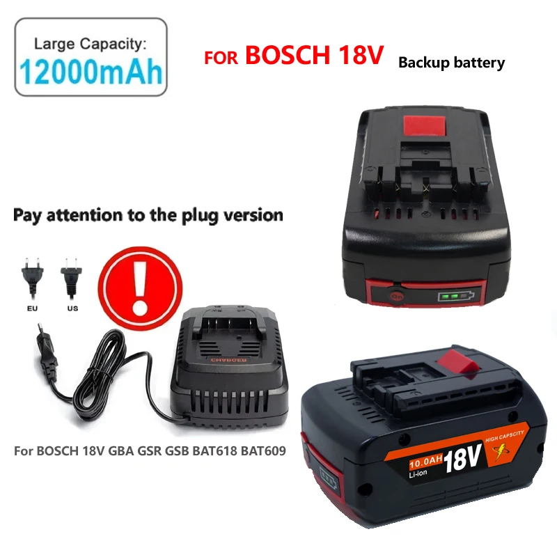 100% For Bosch 18V Tool Batteries 12000mAh Replacement Battery with BMS System,Compatible BAT609, BAT618 & GBA18V80 Tools
100% For Bosch 18V Tool Batteries 12000mAh Replacement Battery with BMS System,Compatible BAT609, BAT618 & GBA18V80 Tools