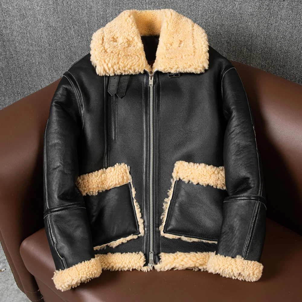 Кожаная куртка из натурального меха ягненка, ветрозащитная, теплая, большого размера, в стиле ретро, повседневная, зимняя, модная, молодежная, на молнии, цветная, Blo
Кожаная куртка из натурального меха ягненка, ветрозащитная, теплая, большого размера, в стиле ретро, повседневная, зимняя, модная, молодежная, на молнии, цветная, Blo