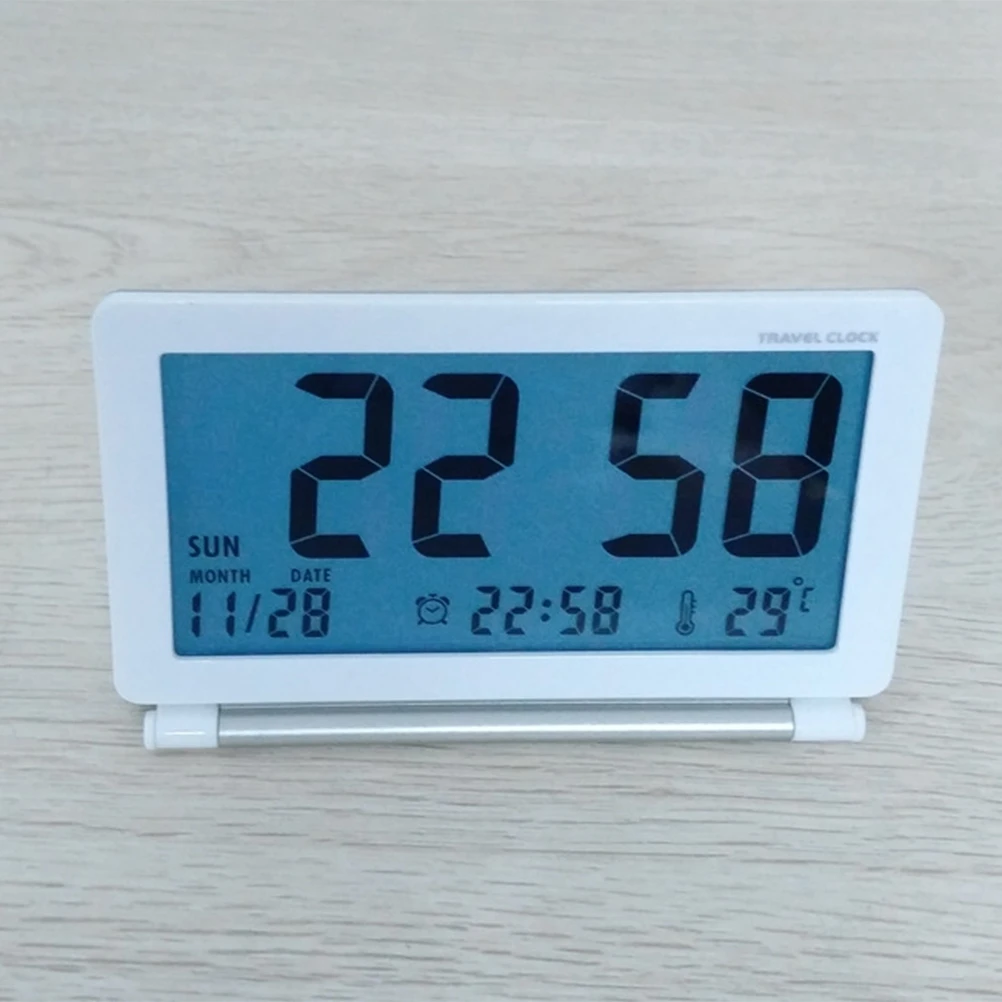 Electronic Table Clock Alarm Clocks Travel Silent Lcd Portable Digital Folding for
Electronic Table Clock Alarm Clocks Travel Silent Lcd Portable Digital Folding for