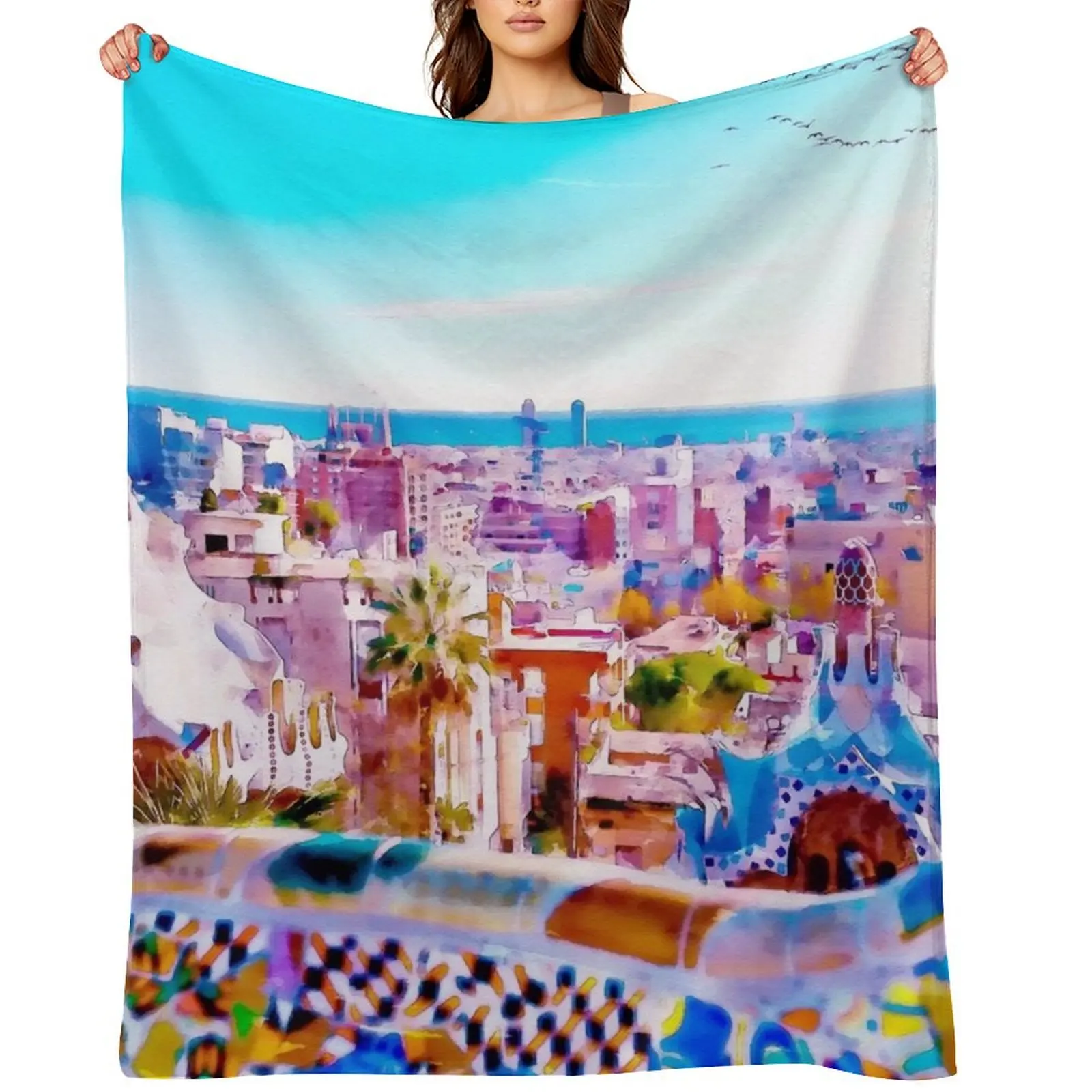Park Guell Watercolor painting Throw Blanket funny gift Luxury Thicken Polar Plaid on the sofa Blankets
Park Guell Watercolor painting Throw Blanket funny gift Luxury Thicken Polar Plaid on the sofa Blankets