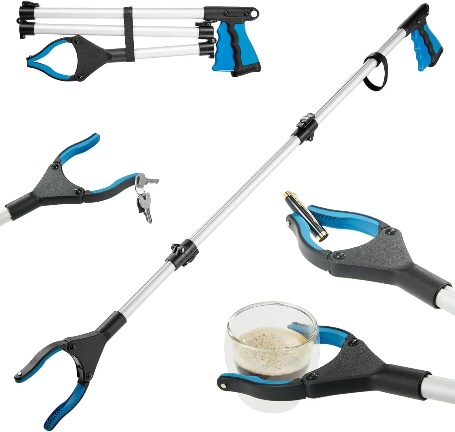 43" Reacher Grabber Tool, Extra Long Pickup Stick for Seniors, Non-Slip Wide Jaw & Magnetic Tip, Mobility Aid for Trash & Surgery Recovery
43" Reacher Grabber Tool, Extra Long Pickup Stick for Seniors, Non-Slip Wide Jaw & Magnetic Tip, Mobility Aid for Trash & Surgery Recovery