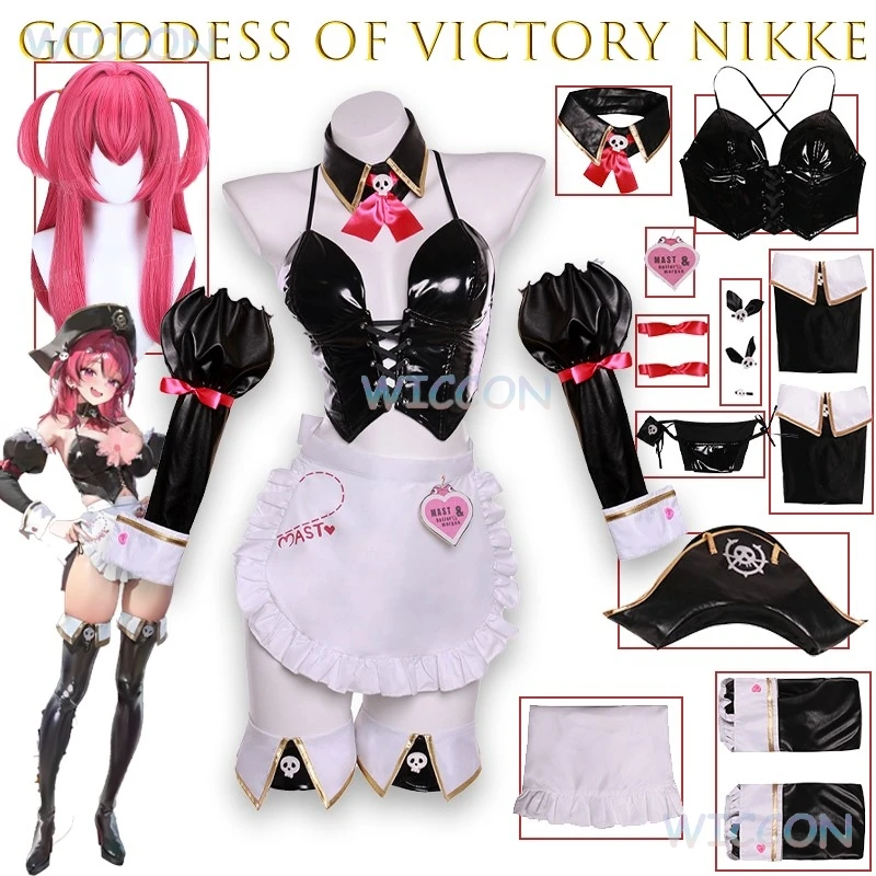 Goddess of Victory Nikke Mast Pirate Maid Dress Vintage Lace Cosplay Costume Anime Game Character Outfit Women Gothic Wedding
Goddess of Victory Nikke Mast Pirate Maid Dress Vintage Lace Cosplay Costume Anime Game Character Outfit Women Gothic Wedding