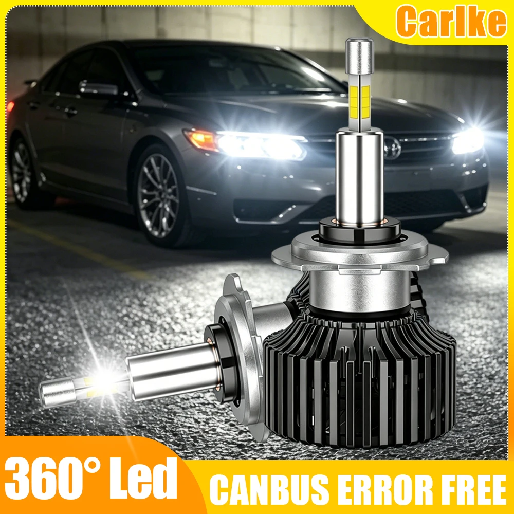 Carlke 360 LED Headlight H7 H4 LED Bulb Canbus Decoder 9005 9006 HB3 HB4 9012 Hir2 Car Lights Turbo Fan H1 H3 H8 H11 Plug & Play
Carlke 360 LED Headlight H7 H4 LED Bulb Canbus Decoder 9005 9006 HB3 HB4 9012 Hir2 Car Lights Turbo Fan H1 H3 H8 H11 Plug & Play