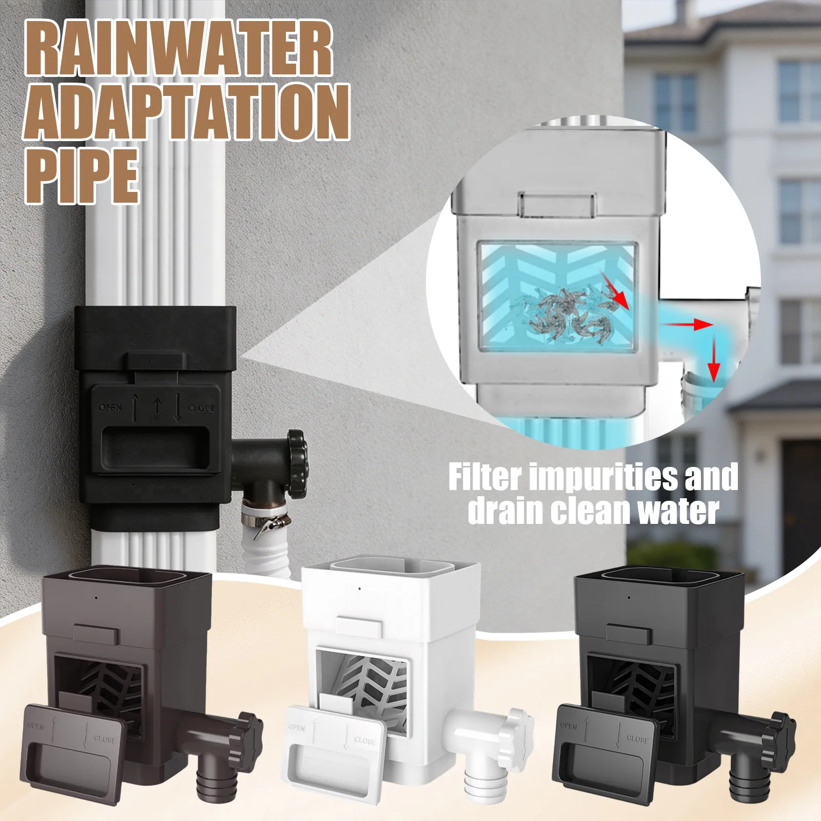 Rainwater Downspout Filters Diverter Systems Gutter Water Collectors Filtration Devices Garden Rain Harvesting Kits Outdoor Home
Rainwater Downspout Filters Diverter Systems Gutter Water Collectors Filtration Devices Garden Rain Harvesting Kits Outdoor Home