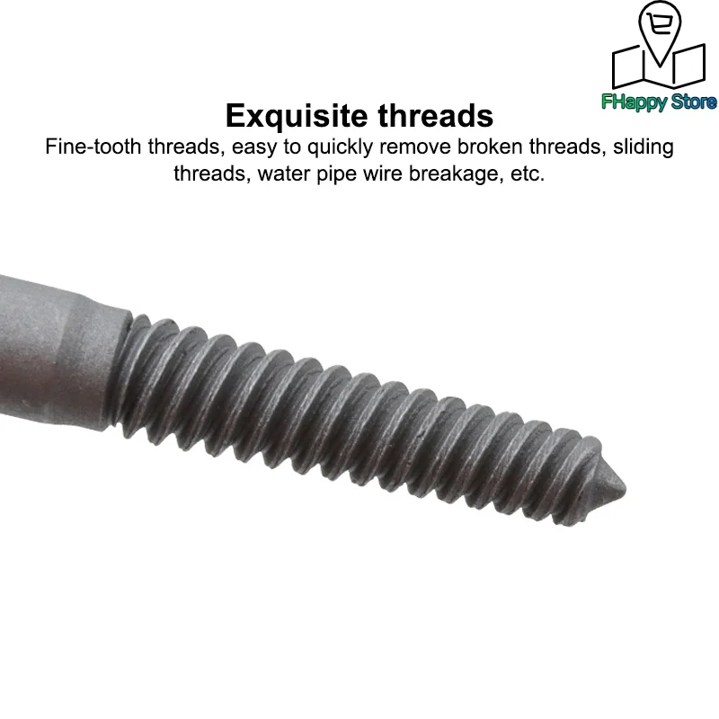 6PCS Silver Bearing steel Broken Head Screw Extractor Slip Broken Thread Screw Extractor Electric Hexagonal Handle Removal Tool
6PCS Silver Bearing steel Broken Head Screw Extractor Slip Broken Thread Screw Extractor Electric Hexagonal Handle Removal Tool