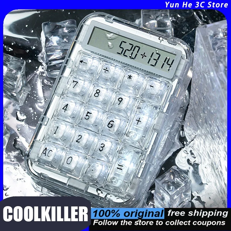Coolkiller Calculator Transparent Mechanical Numeric Keypad Rechargeable Portable Polar Bear Color RGB Backlight Hot-Swappable
Coolkiller Calculator Transparent Mechanical Numeric Keypad Rechargeable Portable Polar Bear Color RGB Backlight Hot-Swappable