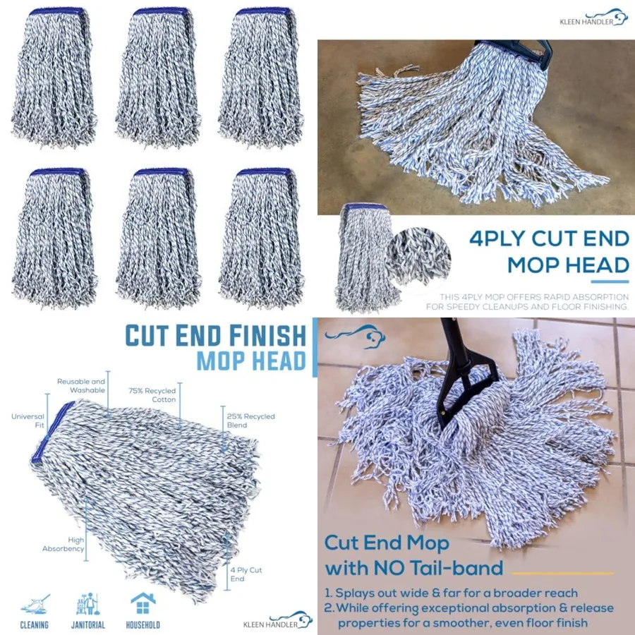 Cut End Finish Mop 1.25 Universal Headband Maximum Absorption Finishing Mop, of
Cut End Finish Mop 1.25 Universal Headband Maximum Absorption Finishing Mop, of