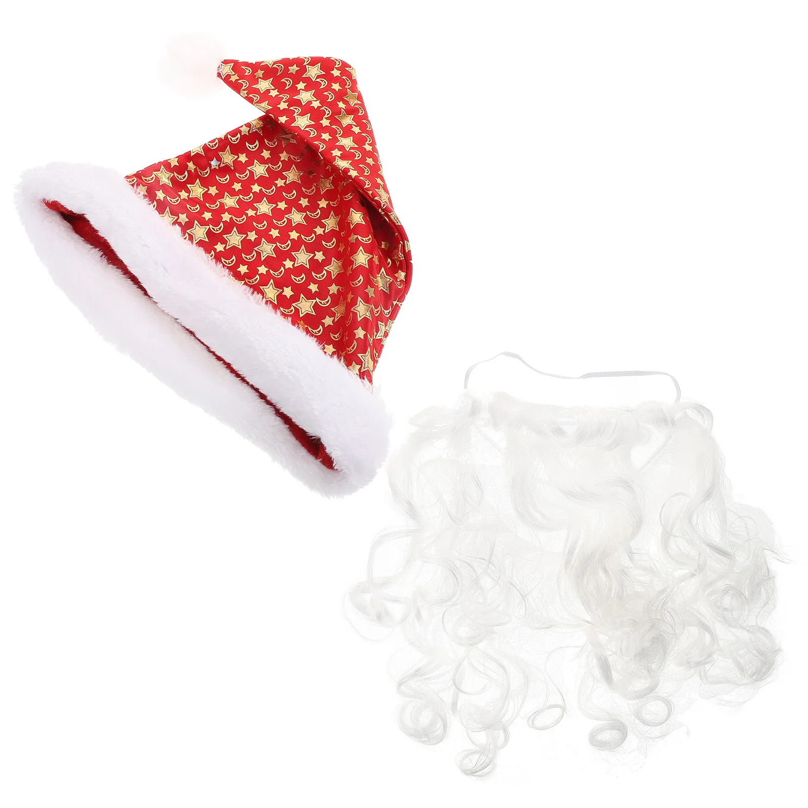 1Set Santa Beard Hat Costume Prop Festive Xmas Dress Up Accessories for Holiday Celebration Stage Show Fun Fake Beard
1Set Santa Beard Hat Costume Prop Festive Xmas Dress Up Accessories for Holiday Celebration Stage Show Fun Fake Beard