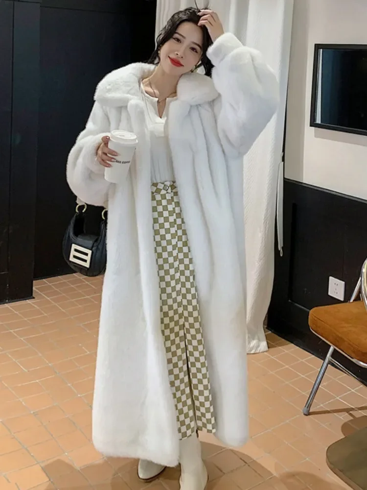 Long Fur Coat Women Warm Clothing Winter New Imitation Mink Cashmere Coats Korean Chic Lapel Loose Thickened Plush Jacket Women
Long Fur Coat Women Warm Clothing Winter New Imitation Mink Cashmere Coats Korean Chic Lapel Loose Thickened Plush Jacket Women
