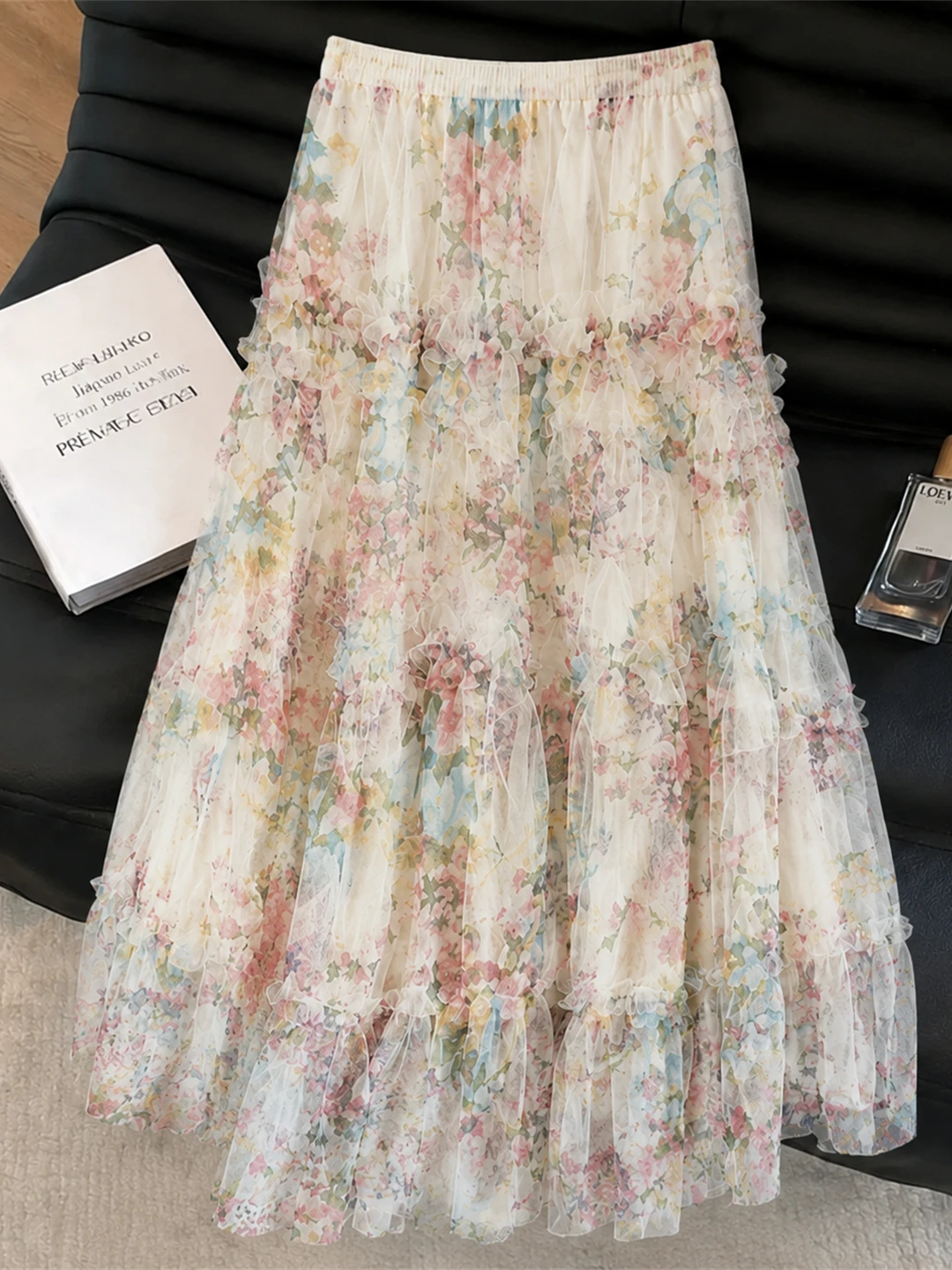 Elegant Floral Lace Splicing Midi Skirt High Waist A-Line Cake Skirt Mid-Length Korean Style Commute Daily Wear Summer 2026
Elegant Floral Lace Splicing Midi Skirt High Waist A-Line Cake Skirt Mid-Length Korean Style Commute Daily Wear Summer 2026