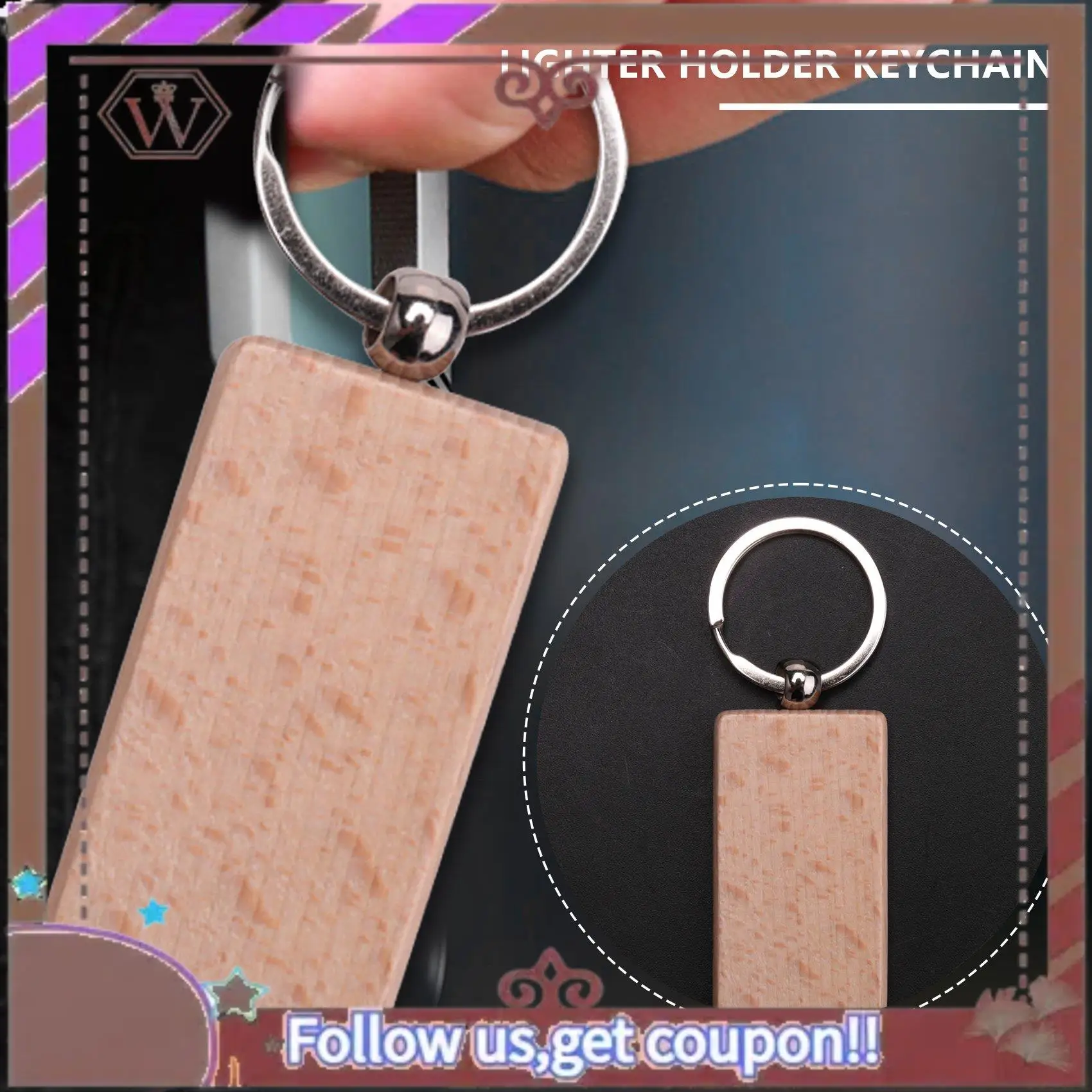 ABBG-40 Pcs Blank Wooden Key Chain DIY Wood Keychains Key Tags Gifts,20 Pcs Oval & 20 Pcs Square
ABBG-40 Pcs Blank Wooden Key Chain DIY Wood Keychains Key Tags Gifts,20 Pcs Oval & 20 Pcs Square