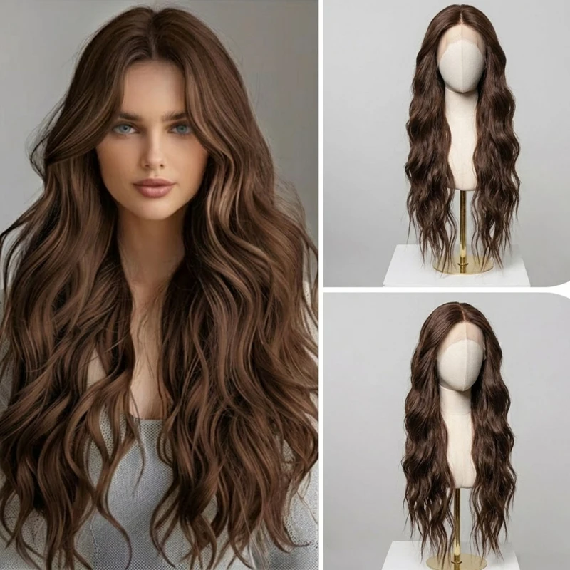 Long Wavy Pre Plucked Lace Front Wigs Choc Brown Synthetic Hair Heat Resistant
Long Wavy Pre Plucked Lace Front Wigs Choc Brown Synthetic Hair Heat Resistant