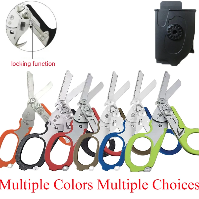 Outdoor Adventure Multifunctional Emergency Scissors with Sheath with Locking Clip Tactical Folding Scissors Outdoor Tools
Outdoor Adventure Multifunctional Emergency Scissors with Sheath with Locking Clip Tactical Folding Scissors Outdoor Tools