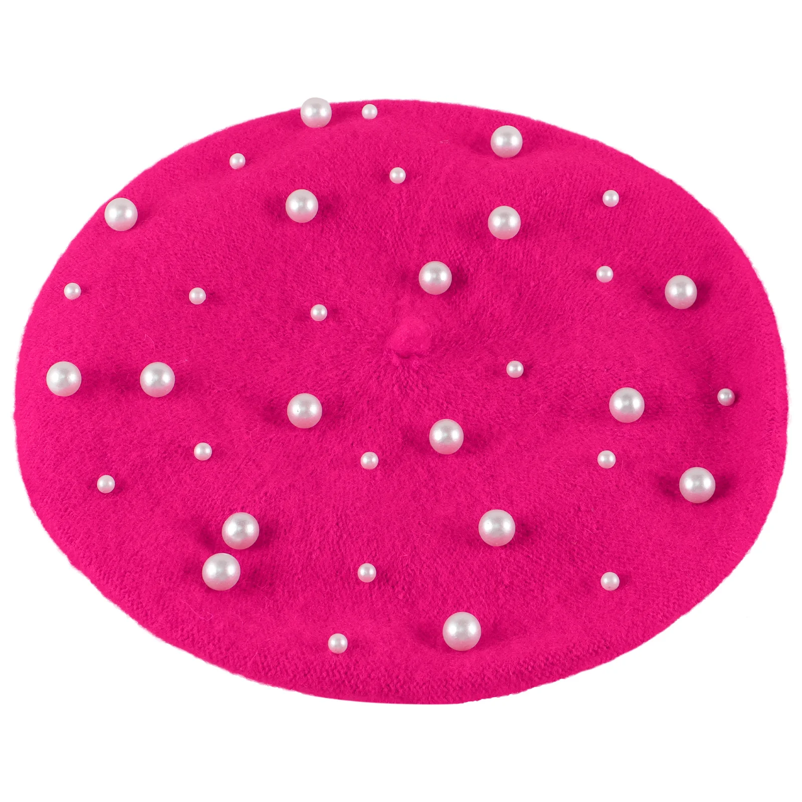 Women's Pearl Beret Autumn Cashmere Luxury Heavy Work Beret Beaded Pearl Rivet Wool Beret Free Size (Rosy)
Women's Pearl Beret Autumn Cashmere Luxury Heavy Work Beret Beaded Pearl Rivet Wool Beret Free Size (Rosy)